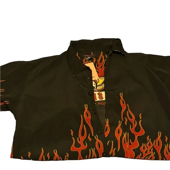 SOYA FLAME BUTTON DOWN SHIRT - Picture 3 of 4